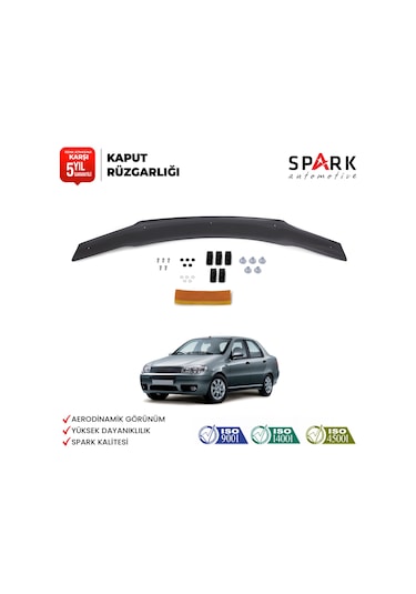 Fiat Albea 2005-2012 Yıl Aralığı Uyumlu Kaput Rüzgarlığı 3mm