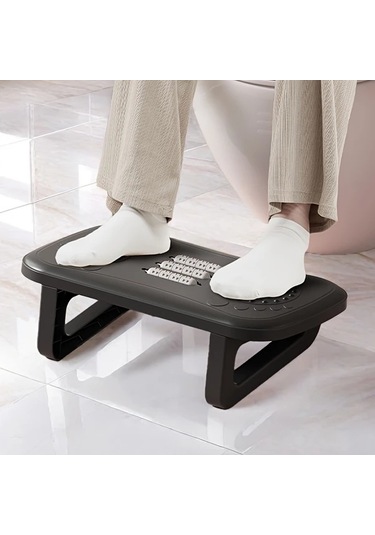 Chuangyinshop Portable Masa Altı Beyaz Masajlı Ayak Dinlendirici Tabure Yatak Odası Oturma Beyaz