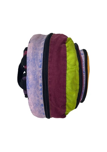 Kaliteli Vintage Disayn Sırt Gezi Çantası New Patchwork 5017 Turuncu