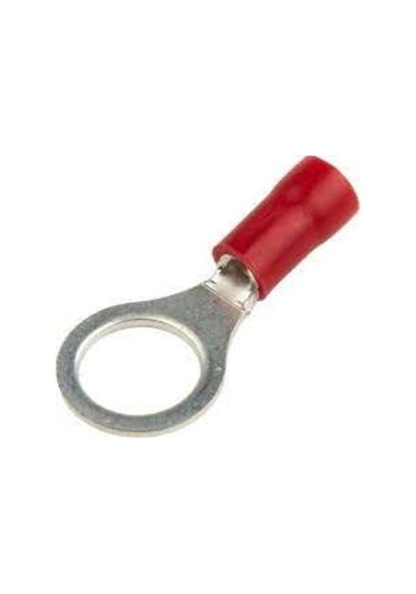 Izoleli Kablo Papucu Kırmızı M8 (50 Adet)