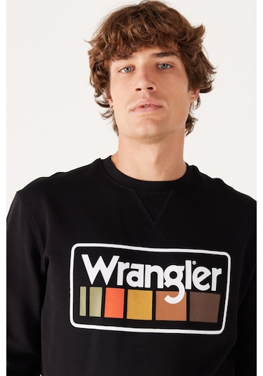 Wrangler Erkek Sweatshirt Siyah