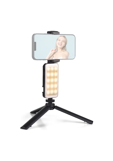 Mini Taşınabilir Fotoğrafçılık Lambası Kısılabilir Led Işık Siyah Siyah