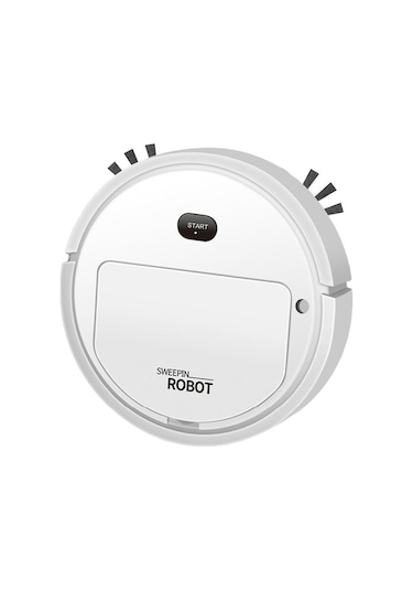 Maoyaya Suntek 4'ü 1 Arada Robot Süpürge, Usb Şarjı Ev Evcil Beyaz Beyaz