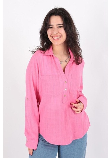 Fashıon Frıends Kadın Gömlek 24y0355k1 001