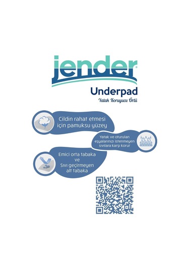 Jender Hasta Altı Serme Bezi 60x90 Yatak Koruyucu Örtü