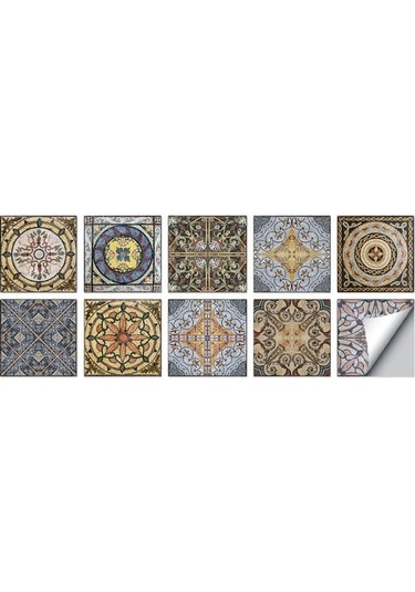 Turuncu&siyah Kristal Çini Kendinden Yapışkanlı 3d Duvar Sticker Mutfak Duvar Kağıdı Duvar Odası Banyo Duvar Sticker Dğ. 56865647 Diğer