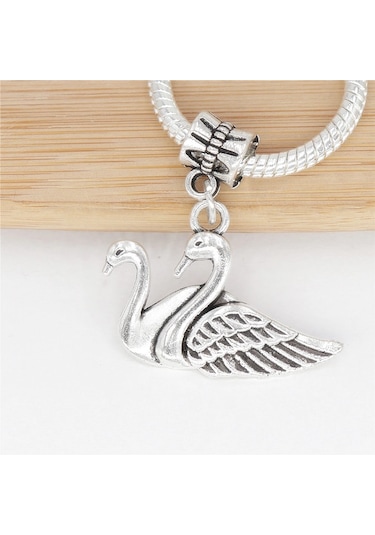 Gümüş Kuğu Uyumlu Charm