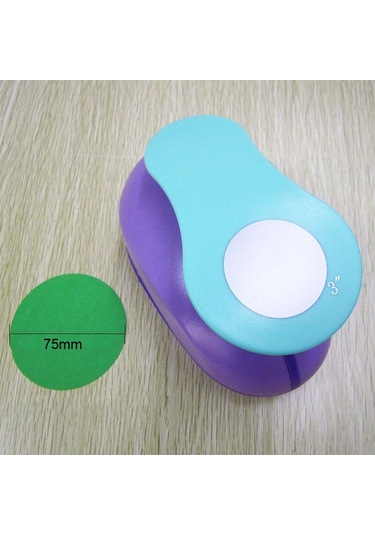 Yuvarlak Embosser Çocuk El Aletleri, Renk Rastgele Teslimat, Stil: 8830 75mm