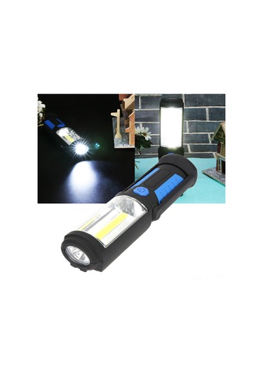 Shineyee Kırmızı Pil Tipli 3w Cob + 0.5w El Feneri, 240 Lumens, 360 Asma Kanca Ve 180 Ayarlanabilir Tabanlı Dışarıda Kullanım Led Işık Kırmızı