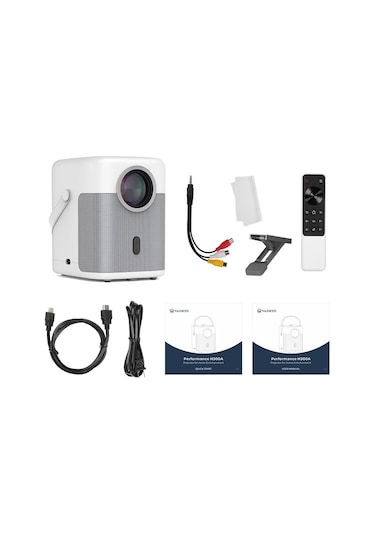Vankyo H300A AndroidTV 4K Destekli AutoFocus+AutoKeystone 6G Wi-Fi+5.2BT Beyaz Projeksiyon Cihazı