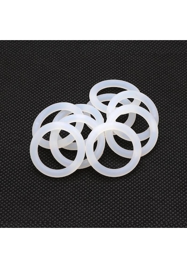 5/25 Adet Od10-48mm Kesit 3mm Beyaz Silikon Kauçuk O-ringler Contalar Yıkayıcı Gıda Sınıfı 3x39mm 5pcs