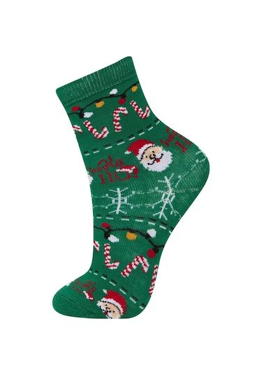 DeFacto Erkek Çocuk Yılbaşı Temalı 2'li Pamuklu Uzun Çorap E2766A8NSKR1 DeFacto Erkek Çocuk Yılbaşı Temalı 2'li Pamuklu Uzun Çorap E2766A8NSKR1