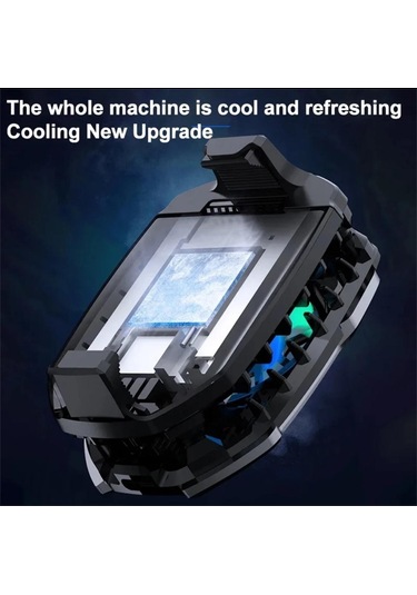 Memo Dla8 Cep Telefon Soğutma Fanı Radyatör Soğutucu Rgb Led Işıklı