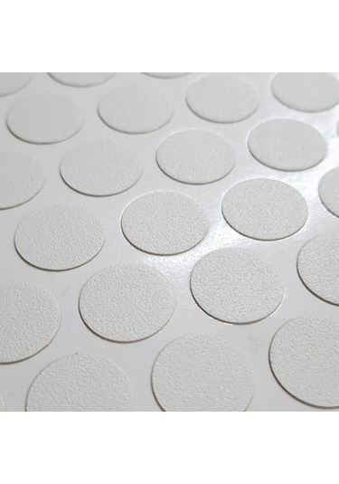 Yapışkanlı Tıpa Mobilya Dolap Vida Gizleme Yapıştırma Kapağı Beyaz-100 Adet