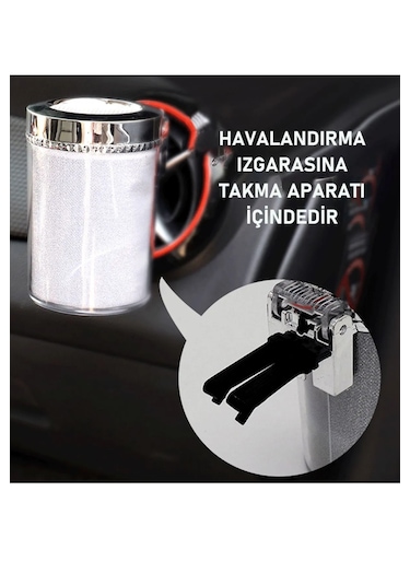 Simli Dumansız Küllük Kokusuz Ledli Küllük 7 Renkli Rgb Ledli