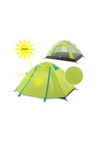 Naturehike P-serisi 2 Kişilik Kamp Çadırı Çok Renkli