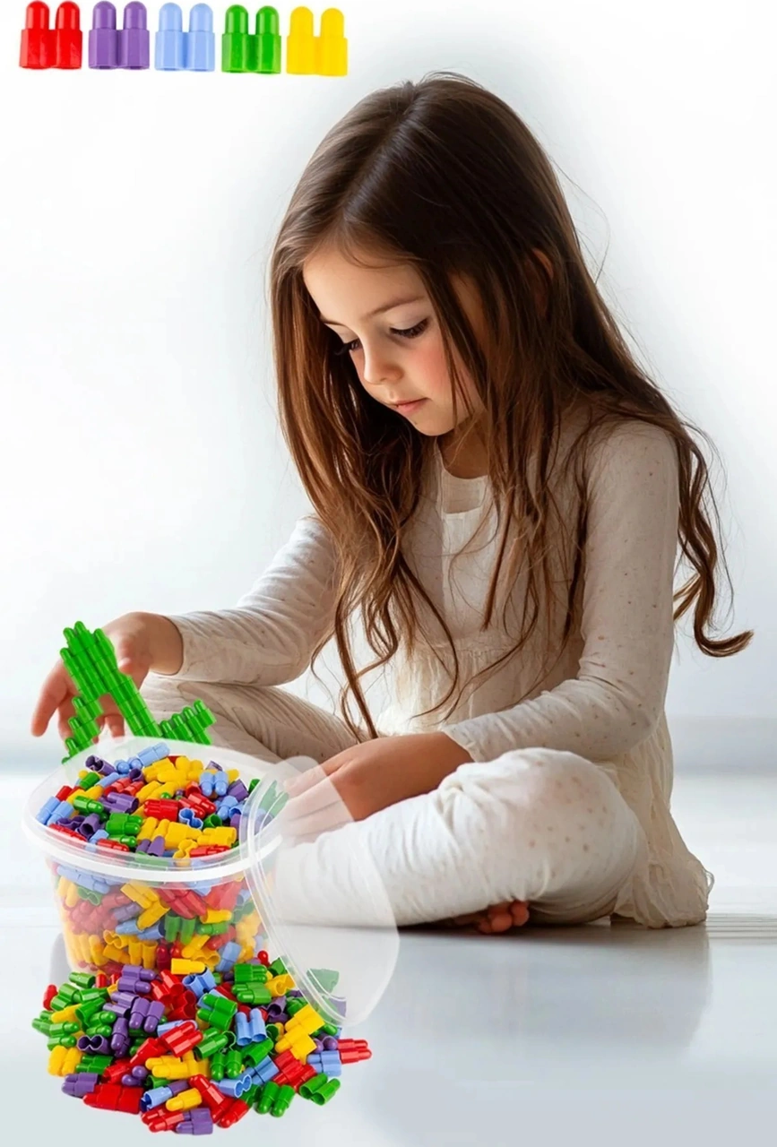 Constructo Stem Eğitici Yapı Oyuncağı Montessori Zeka Oyunu Yapı Taşları Seti