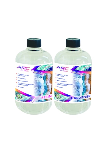 Art Resin-Ultra Şeffaf Yoğun Kıvamli Epoksi Reçine-1 KG Kit