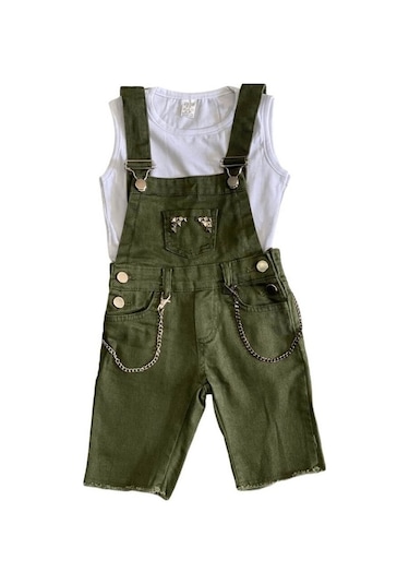 Quzucuk Kids Çocuk Yeşil Solopet Takım Yeşil
