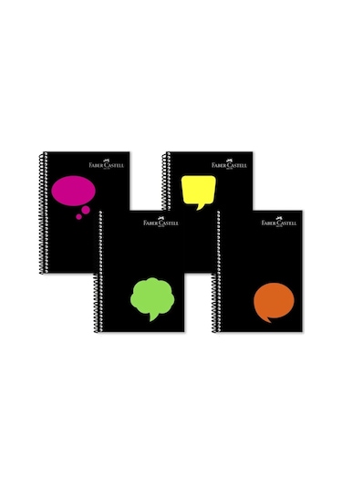 Faber Pp Kapak Defter Neon 2 100yp Kareli 5075000055