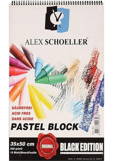Alex 35x50 Siyah Pastel Blok