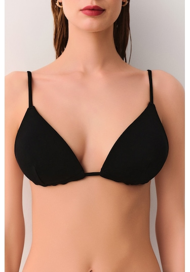 Suwen Dolgulu Üçgen Bikini Üst Sbn25575012 Siyah