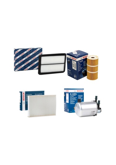 Nissan Qashqai 1.6 Dcı 4'lü Filtre Bakım Seti 2014 - 2018 Bosch