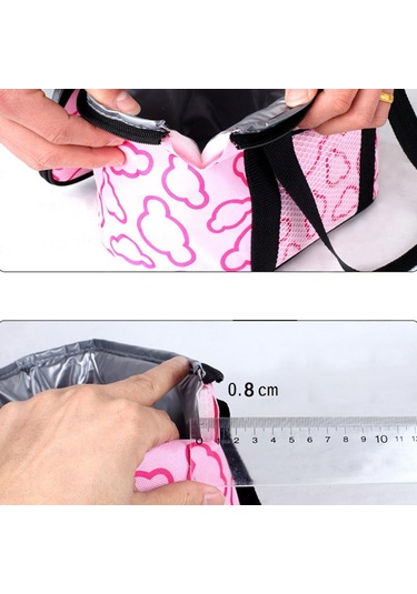 Suntek Yalıtımlı Öğle Yemeği Buz Torbası Kutusu Ofis Pembe