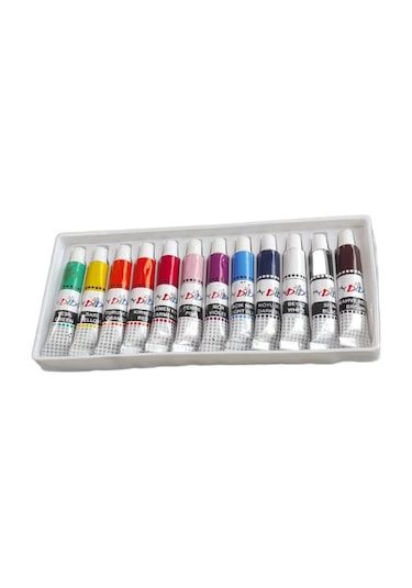 Yağlı Boya 12 Renk 9 Ml Tüp 1 Paket Yağlıboya 12 li