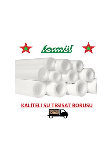 Formül PPRC Boru 63 mm PN20 4 Mt Su Tesisat Borusu (1 BOY)