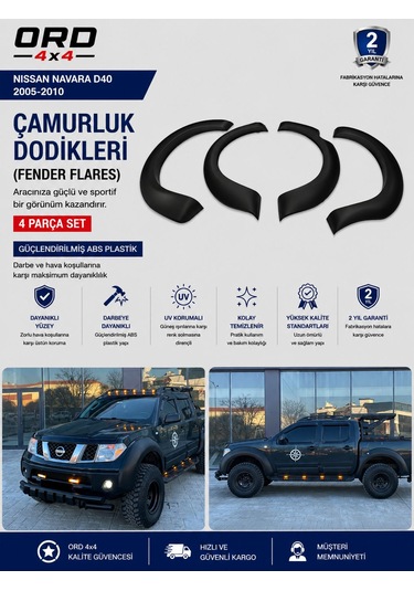 Nıssan Navara D40 Çamurluk Dodik Takımı