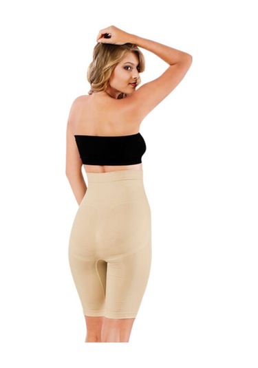 Kadın Ten Rengi Uzun Paça Toparlayıcı Korse 2015 Ten