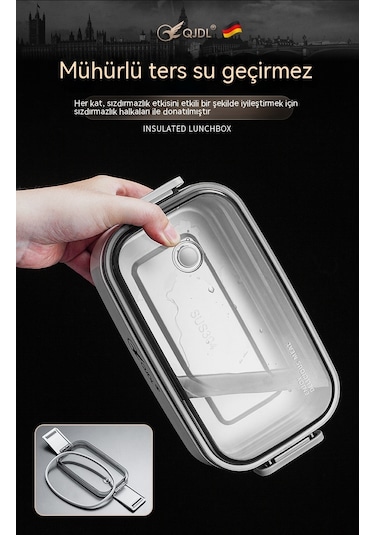 Mühürlü Ve Yalıtımlı Çiftçi Katmanlı Beslenme Kutusu Beyaz