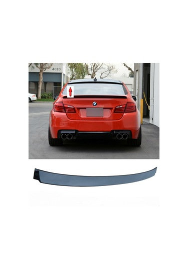 BMW F10 2011-2017 PARLAK SİYAH CAM ÜSTÜ SPOYLER