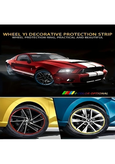 Willowhaven 4 Adet Mor Jant Koruyucu - 360 Çizilmeye Dayanıklı Abs Tasarım