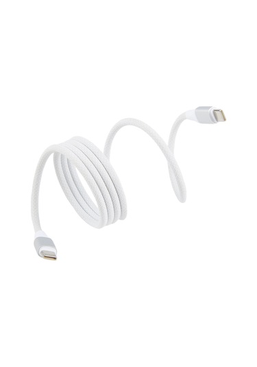 Zga Cb13 60w Tip-c Tip-c Alüminyum Alaşımlı Manyetik Veri Kablosu, Uzunluk: 1m Beyaz