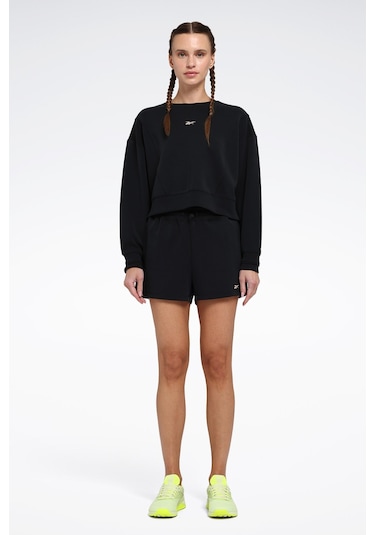 Reebok Rone C Neck Siyah Kadın Sweatshirt Siyah-sıyah