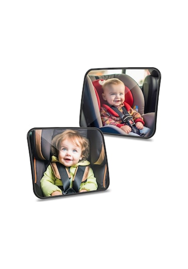 Romon Bebek Araba Aynası, 360 Döner, Kırılmaz, Geniş Görüş Alanı Arabada Bebek Var Sticker