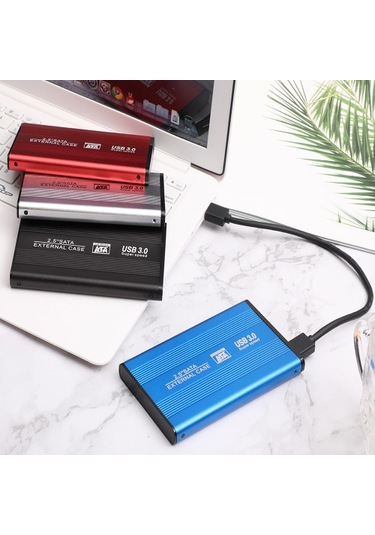 2.5'' Usb 3.0 Harici Sabit Sürücü Taşınabilir Hdd Yüksek Aktarım Hızı Masaüstü/dizüstü Bilgisayar İçin Tak Ve Çalıştır 80 Gb Siyah