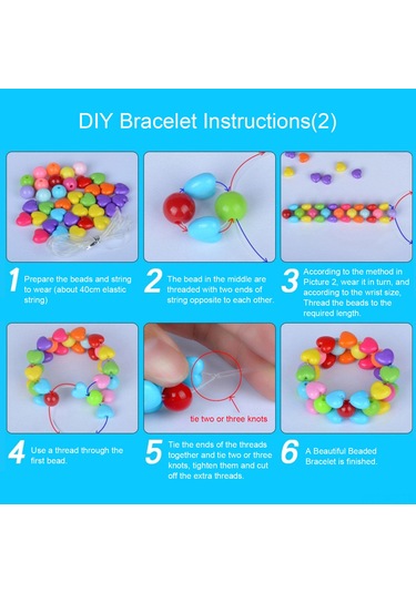 Wezone 01 Çok Renkli Delikli Plastik Boncuklar - Kolye Ve Bilezik Dıy Takı Seti Diğer