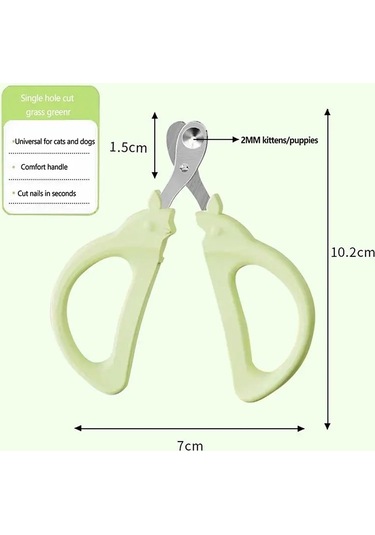 Soulader Evcil Hayvan Tırnak Makası Kedi Ve Köpekler İçin Profesyonel Pençe Kesme Makası Güvenli Ve Rahat Kullanım İçin Ergonomik Saplı Sevimli Hayvan Şeklinde Tasarım Kırpma Aleti