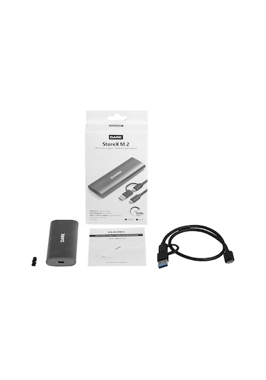 Dark M.2 Nvme Ssd Destekli -Usb3.1 Type C Disk Kutusu Dk-Ac-Dsem4