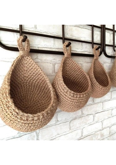 Meyve Sepeti Mutfak Duvar Örgüsü Sepet Mutfak Depolama Hk -