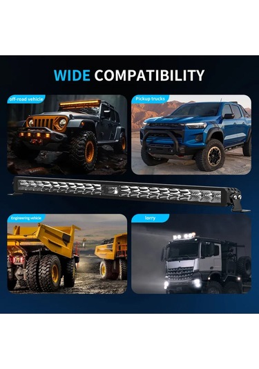 30 Cm Off Road Led Bar Kırmızı Pozisyon Lambalı Tampon Tepe Panjur İçi Kaput Çalışma - Premıum Ürün