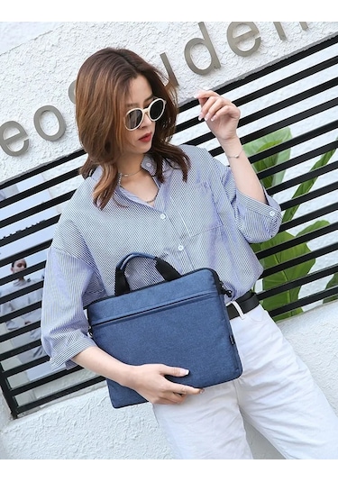 Geeksen Laptop Çantası Dizüstü Bilgisayar Çantası, Unisex Omuz Askısı Bilgisayar Çantası Çok Renkli