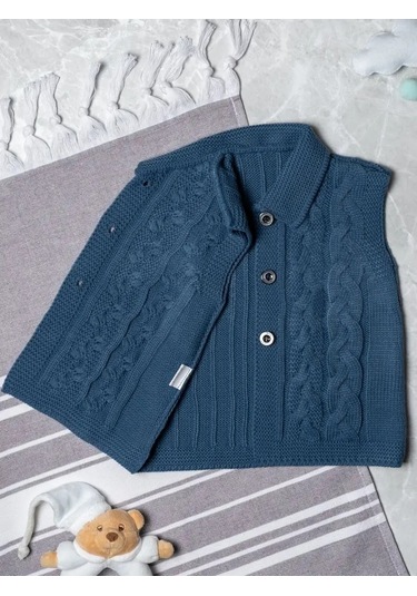 Lana&co Bebekler İçin Yelek Yelek 86229350 Mavi