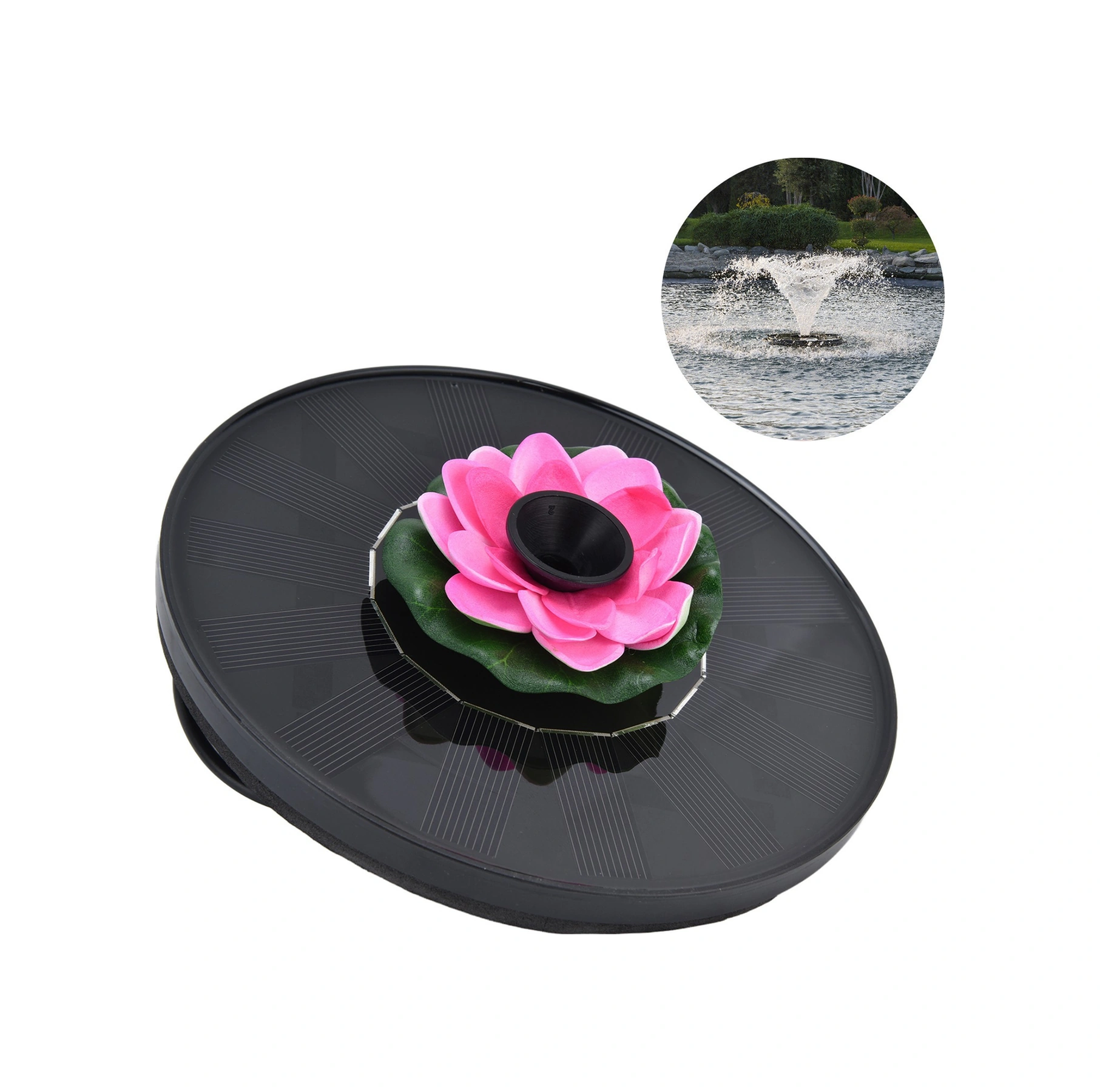 Vkemall Güneş Enerjili Sualtı Fonten, Çeşitli Sprey Modlarıyla Bahçe, Havuz Ve Akvaryum Dekorasyonu İçin Otomatik Çalışır Kayar Pompa