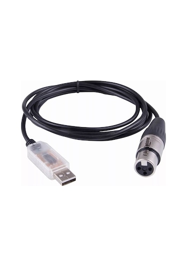 Geekyou Ftdı Usb-dmx512 Kontrol Modülü - Xlr Rs485 Seri Bağlantı Kablosu - Sahne Işık Kontrolü İçin Multi-sistem Desteği Wın/android/mac/linux