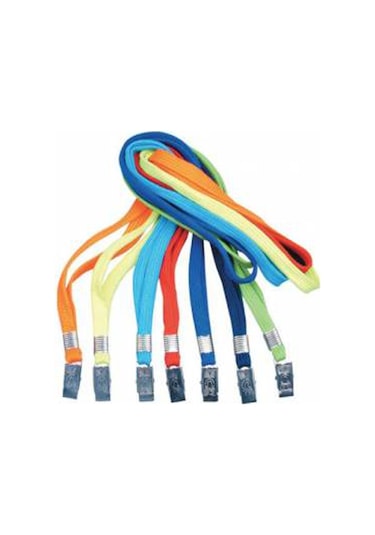 3A Kart Askı İpi Metal Klipsli 854 Mavi 150 Adet