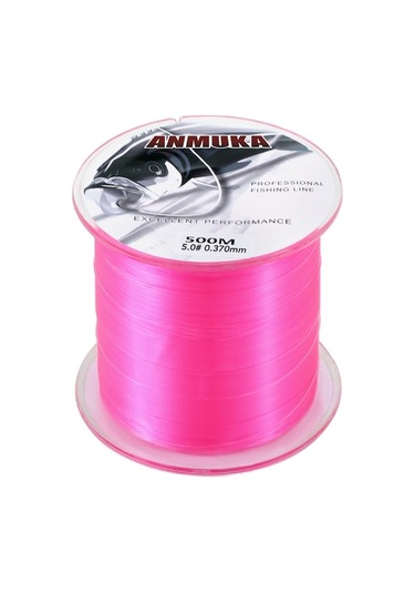 500m Nylon Balıkçı İpi - 5.0 Numara Pembe - Kırılma Dayanıklı Ve Düğüm Gücü Yüksek